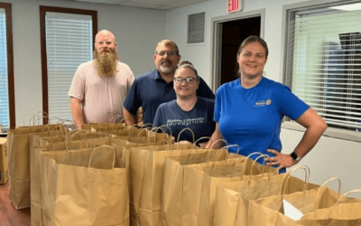 O’Neill Center distributes grocery boxes